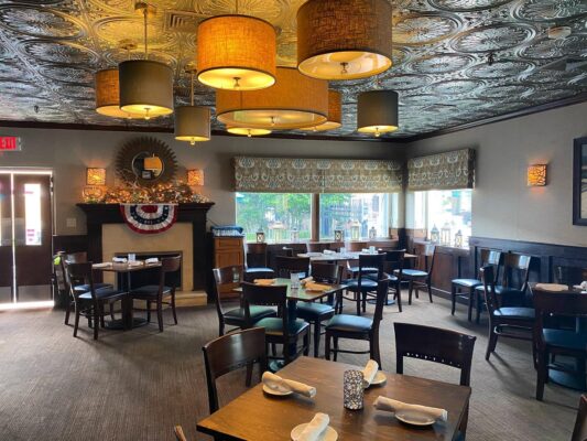 ceiling tiles added to restaurant party room