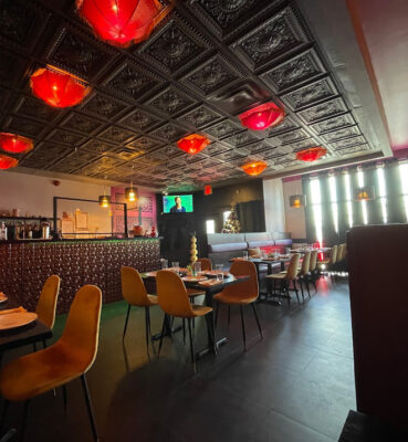 updating restaurant with ceiling tiles