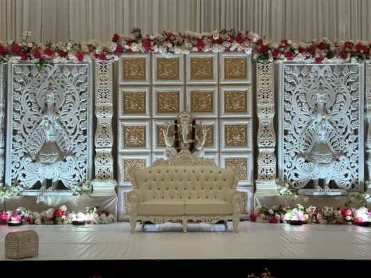 ceiling tiles used for special event backdrops