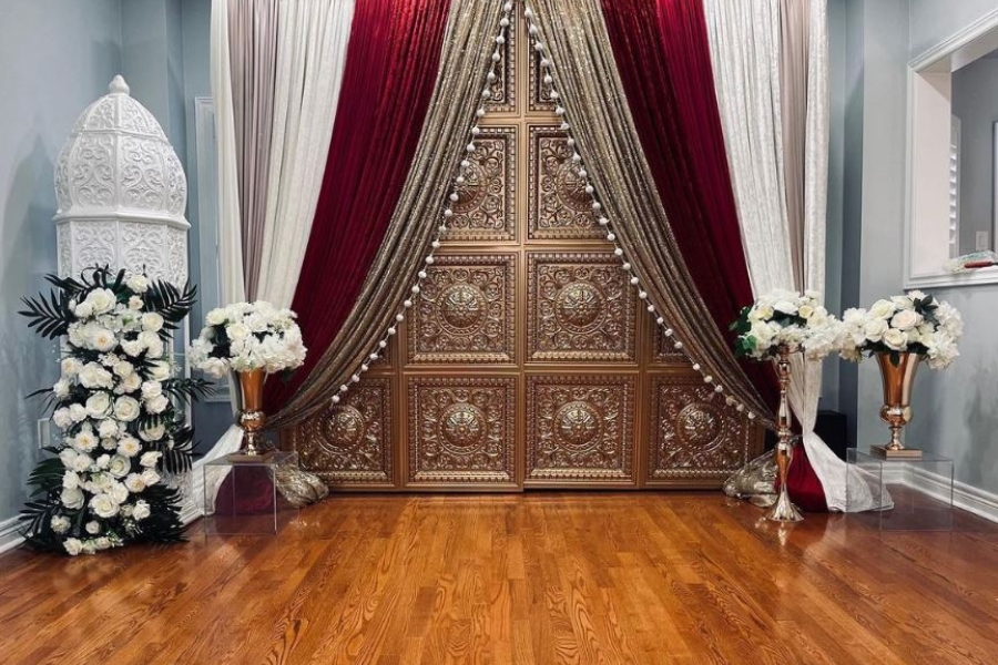 ceiling tiles used for wedding decor