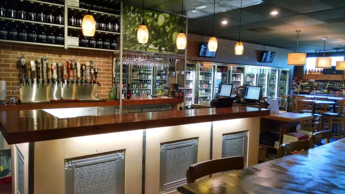 bar shines with new silver ceiling tiles