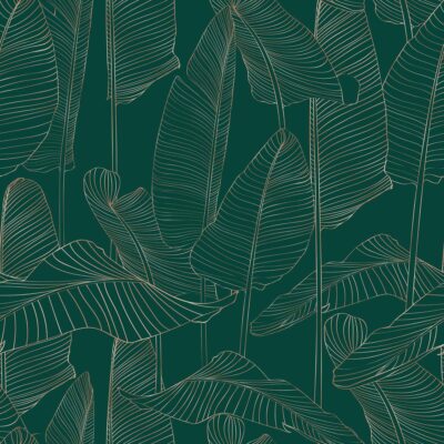 1863 40 v banana leaves forest green and bronze