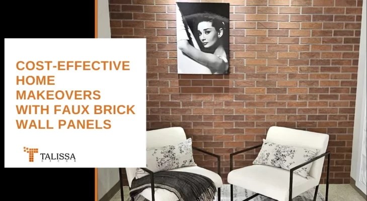 home makeovers with faux brick wall panels
