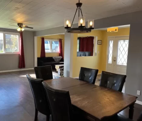 upgrading home with white ceiling planks