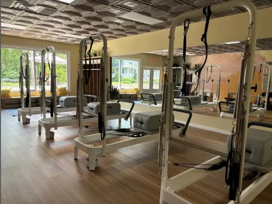 pilates studio upgrades ceiling