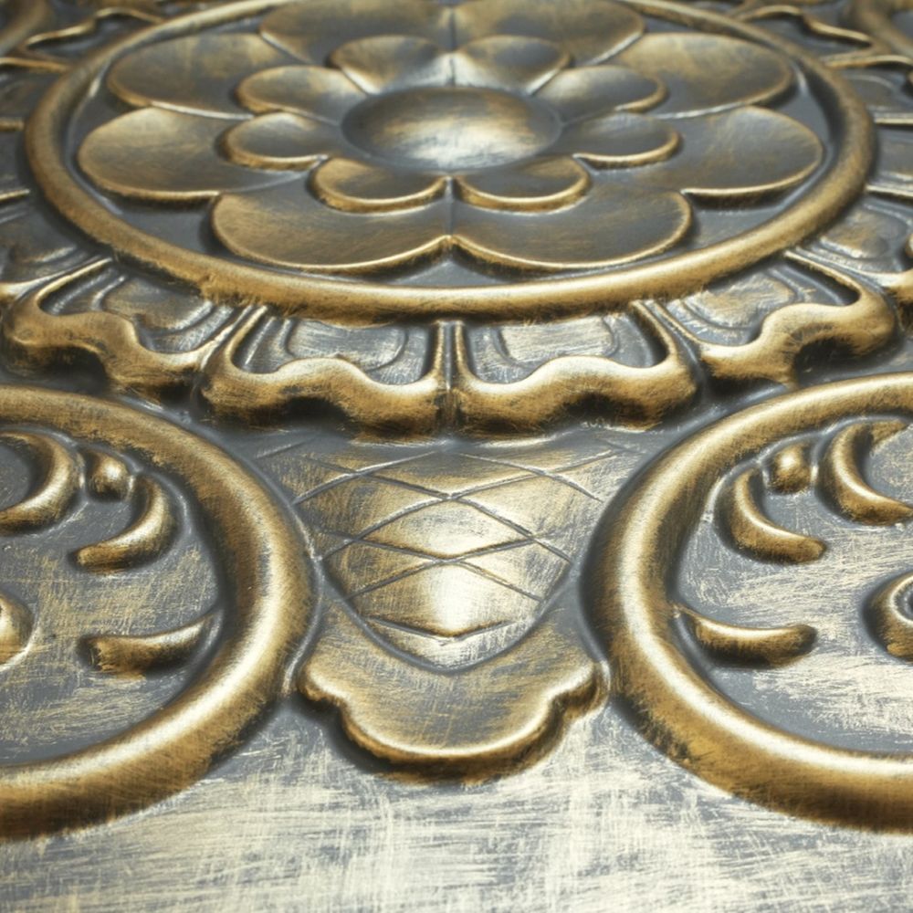 TD08 Ancient Gold Faux Tin Ceiling Tile (8)