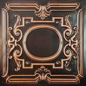 TD15 Archaic Copper Rustic Tin Ceiling Tiles