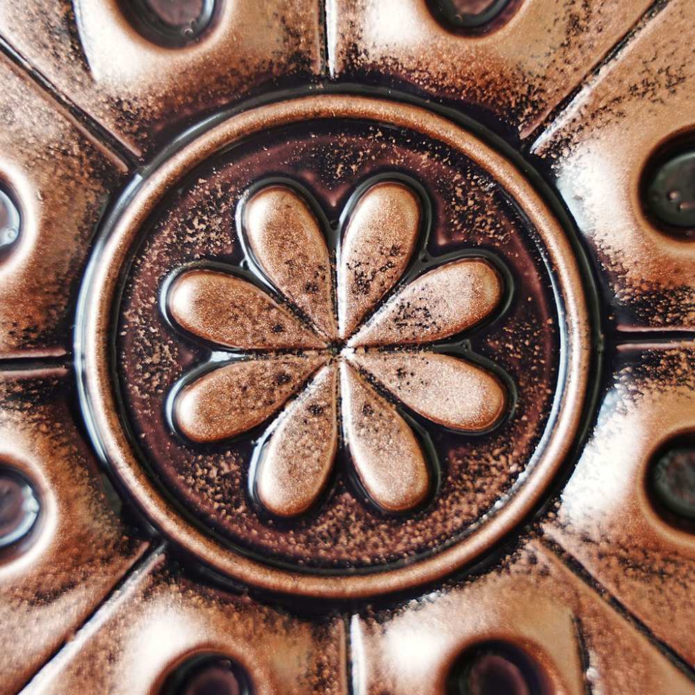 TD18 Vintage Copper PVC Ceiling Tiles (5)