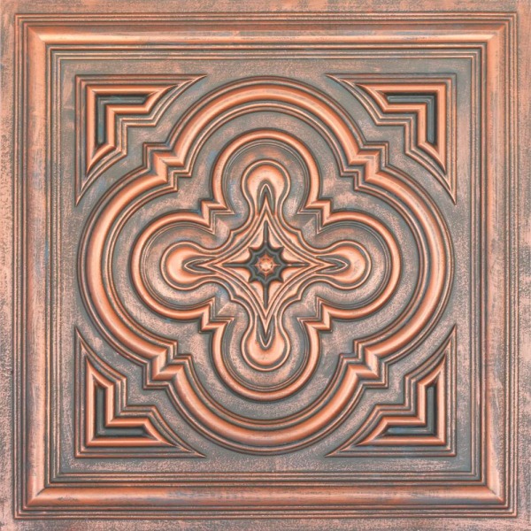 TD36 Vintage Silver Decorative Ceiling Tiles (9)