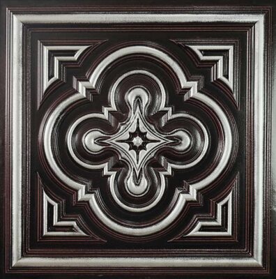 TD36 Vintage Silver Decorative Ceiling Tiles (9)