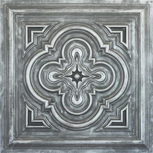 TD36 Vintage Silver Decorative Ceiling Tiles (9)