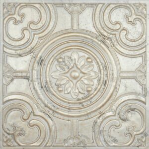 TD50 Salt and Pepper Rustic Tin Ceiling Tiles