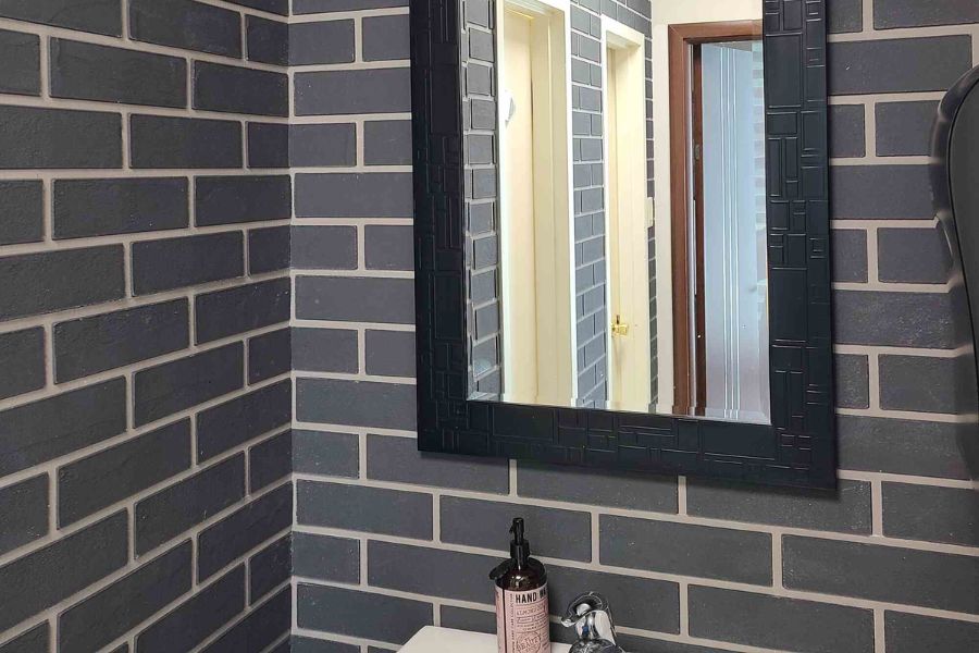 faux brick wall panels for accent wall