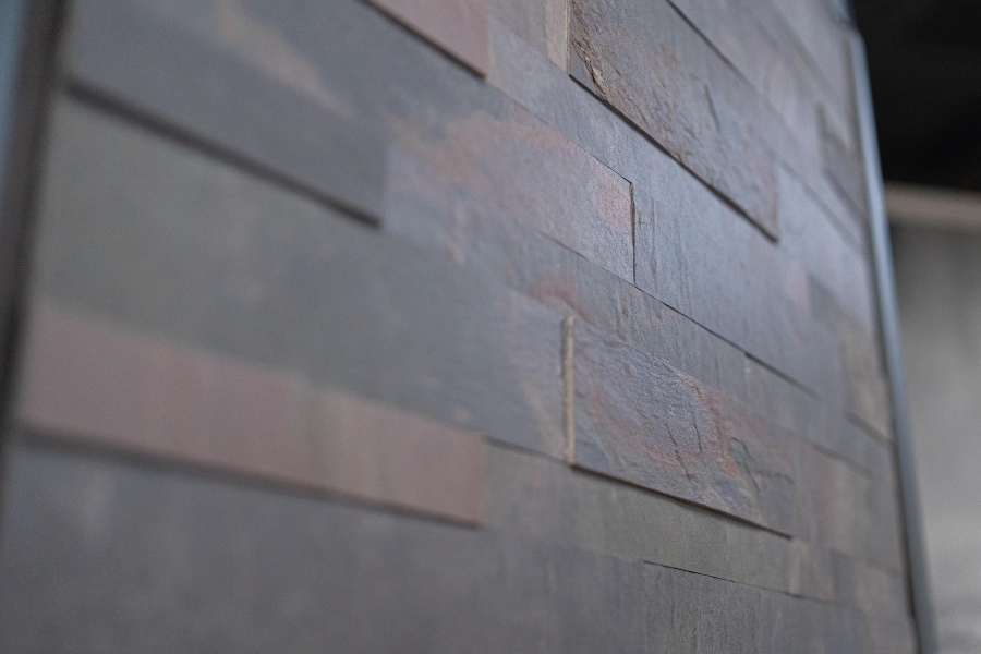 textured wall panels in a home