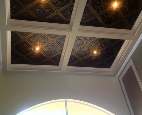 ceiling tile installed