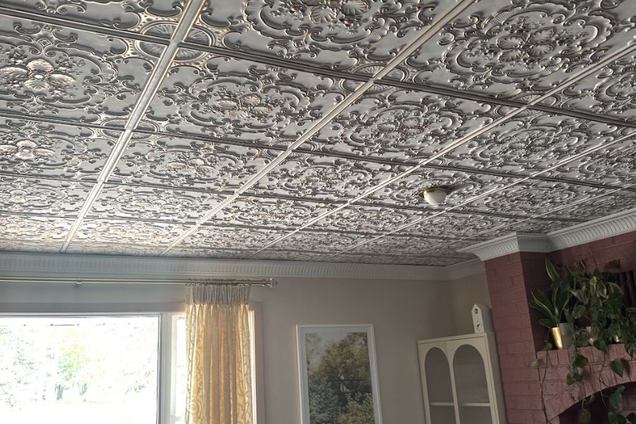 ceiling tiles installation project