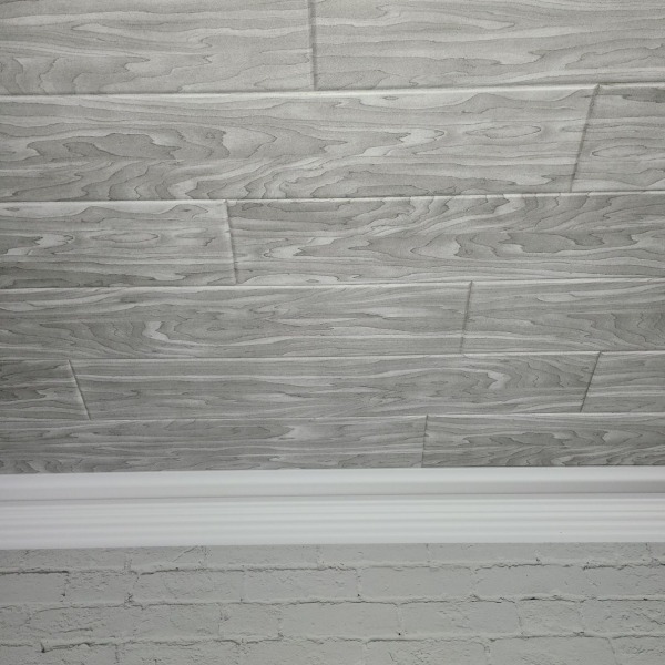 rustic grey foam ceiling planks