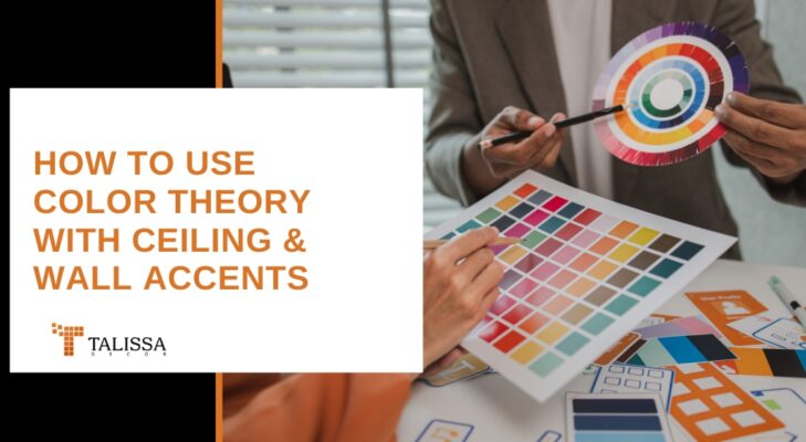 how to use color theory with ceiling and wall accents
