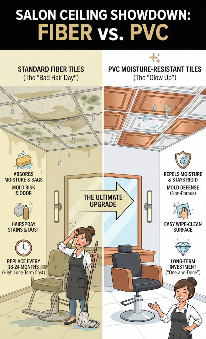 best ceiling tiles barber shops beauty salons