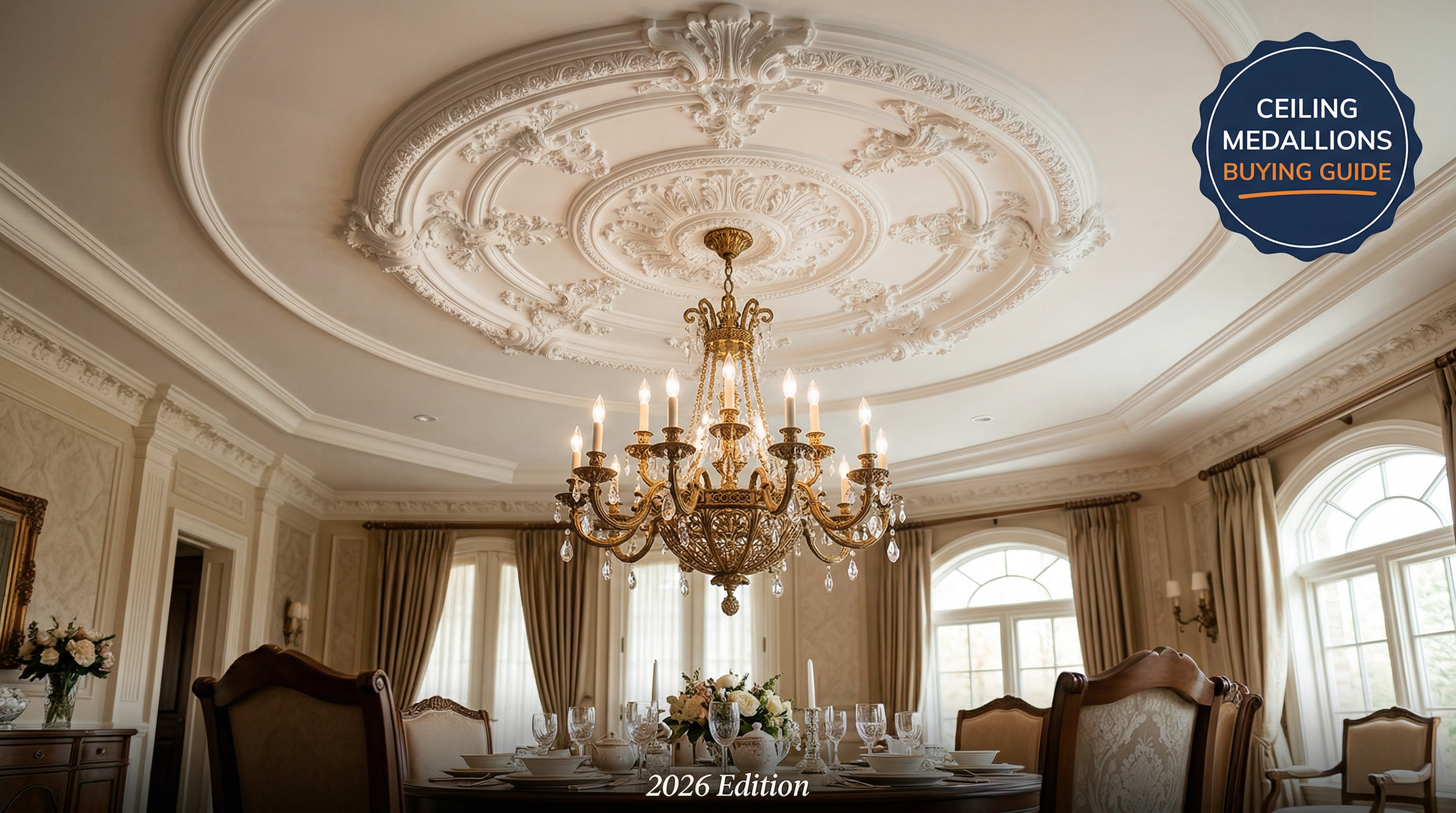 ceiling medallions buying guide — banner image