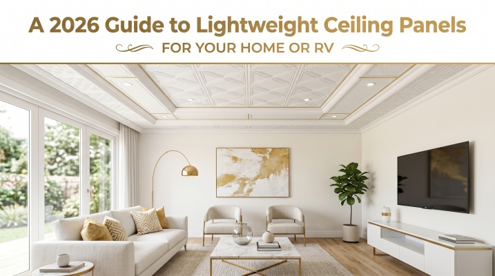 Lightweight ceiling panels guide 2026 for home and RV installation by Talissa Decor