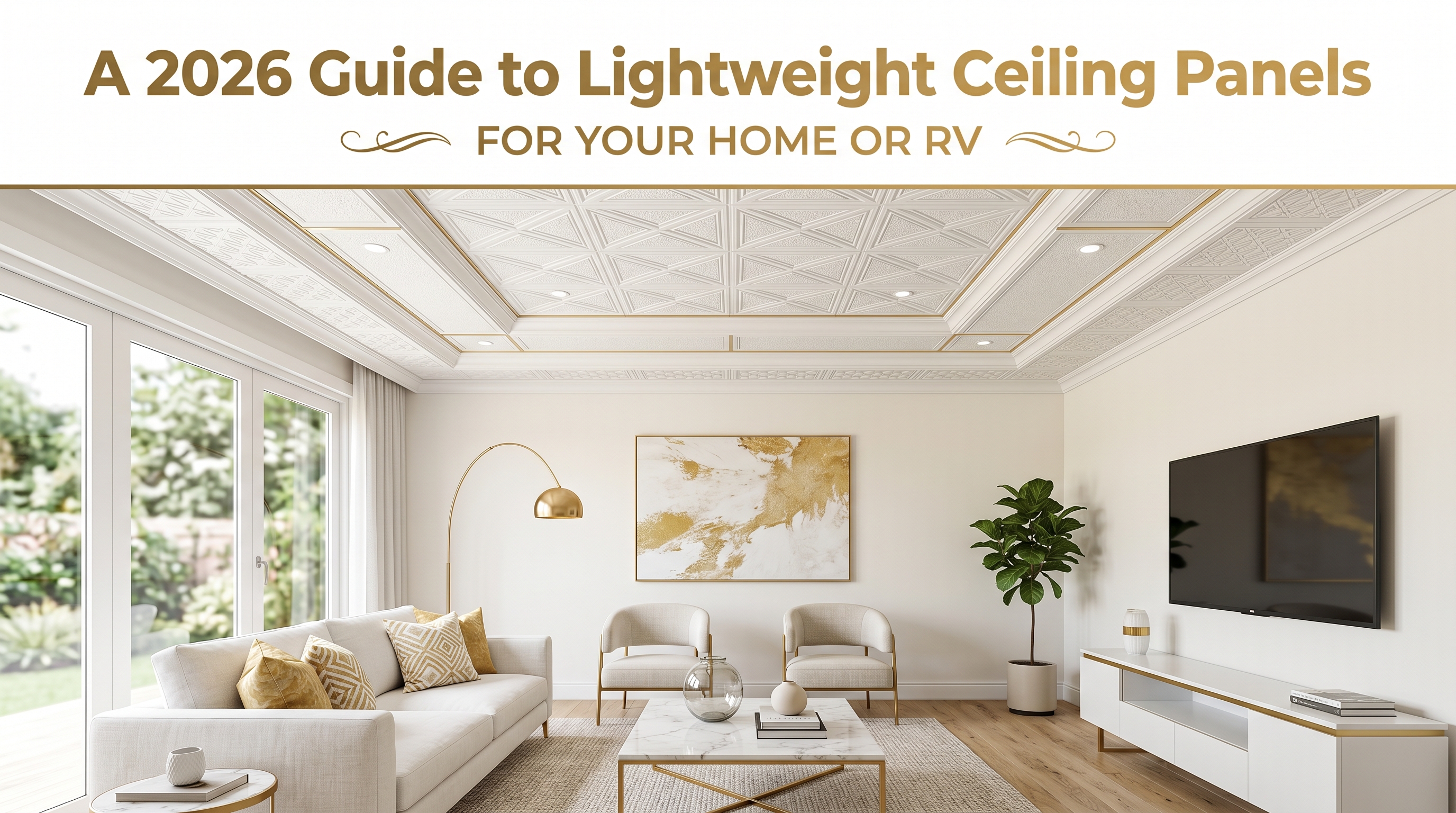 Lightweight ceiling panels guide 2026 for home and RV installation by Talissa Decor