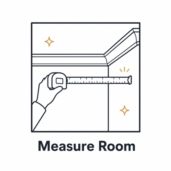 1. Measure the room
