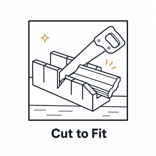 2 Cut to fit