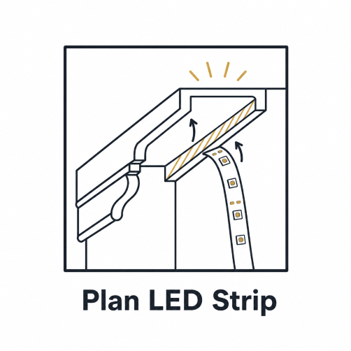 3. Plan LED strip