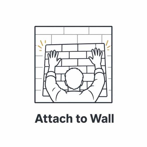 5. Attach to wall