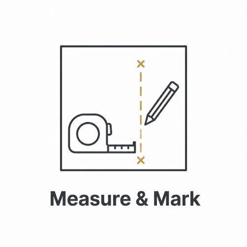 Step (3) Measure and Mark
