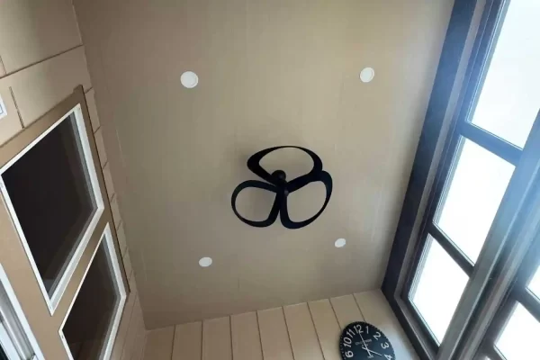 mcminnville sunroom before ceiling tiles compressed