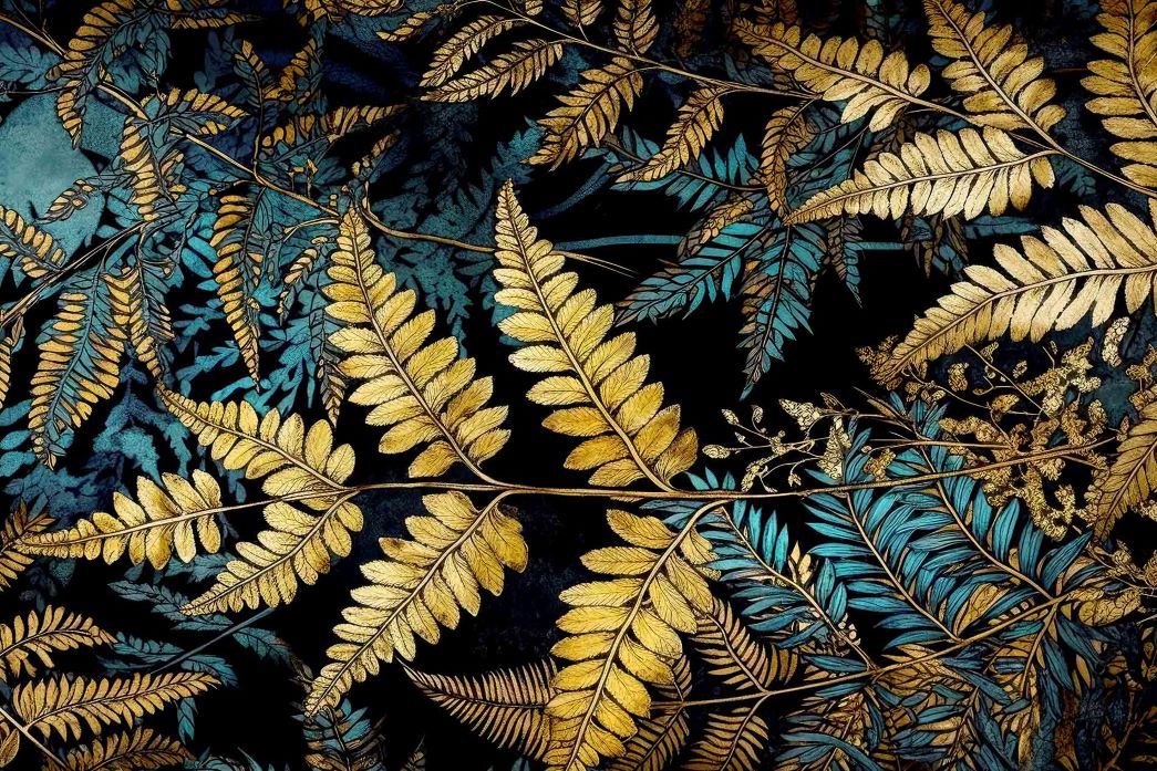 2317 gilded ferns fougeres dorees