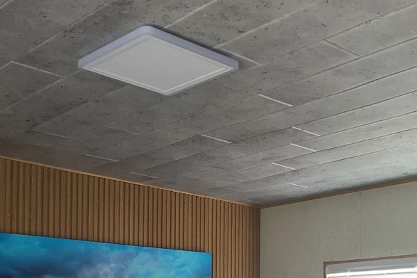 close up concrete look styrofoam ceiling tiles texture