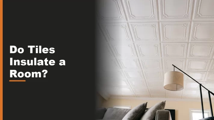 A living room ceiling finished with white decorative styrofoam tiles