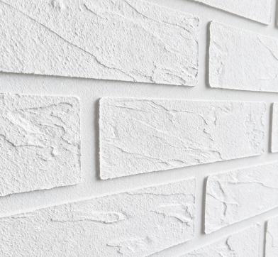 Rustic White Faux Brick Panels